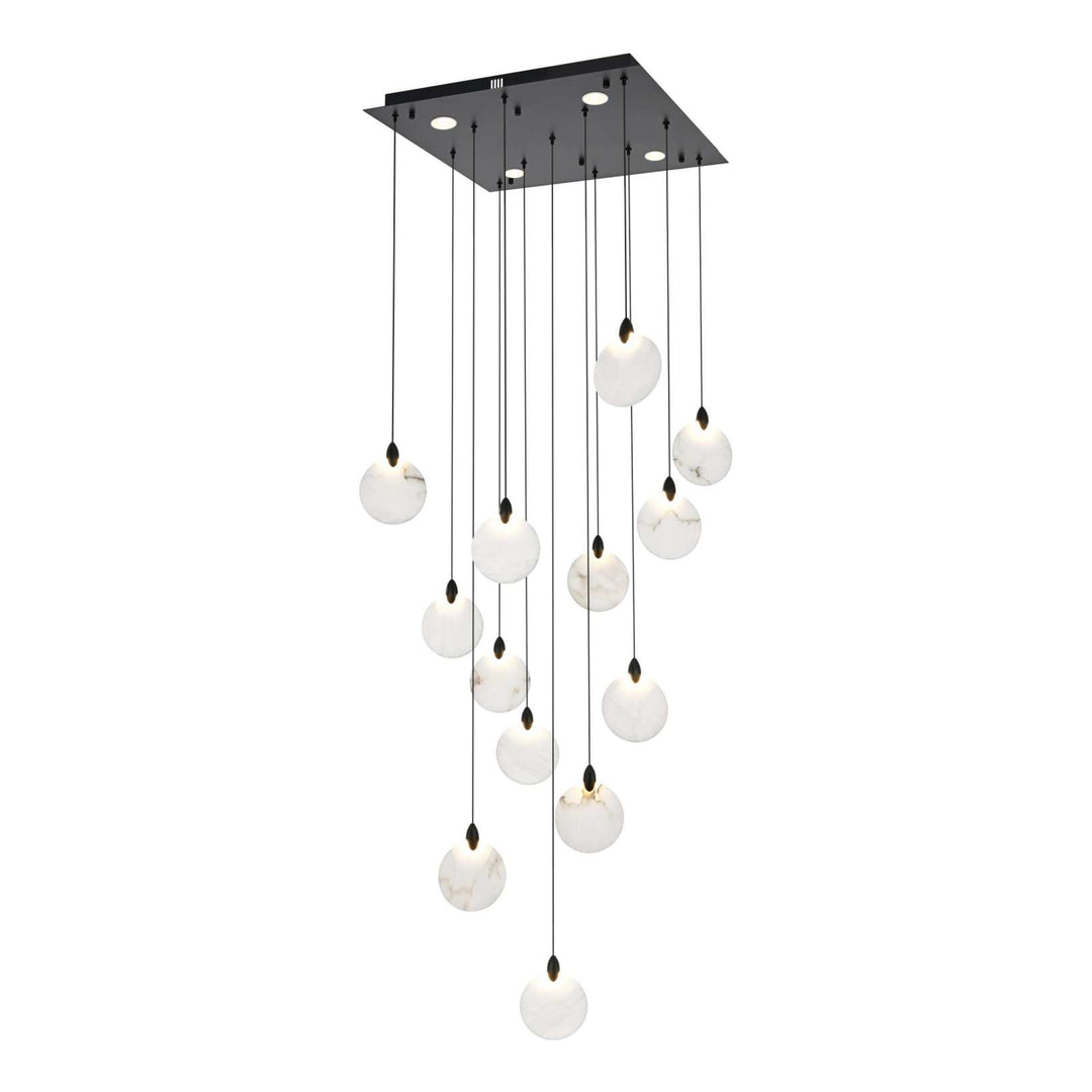 Avery Crystal Pendant in Black by Elegant