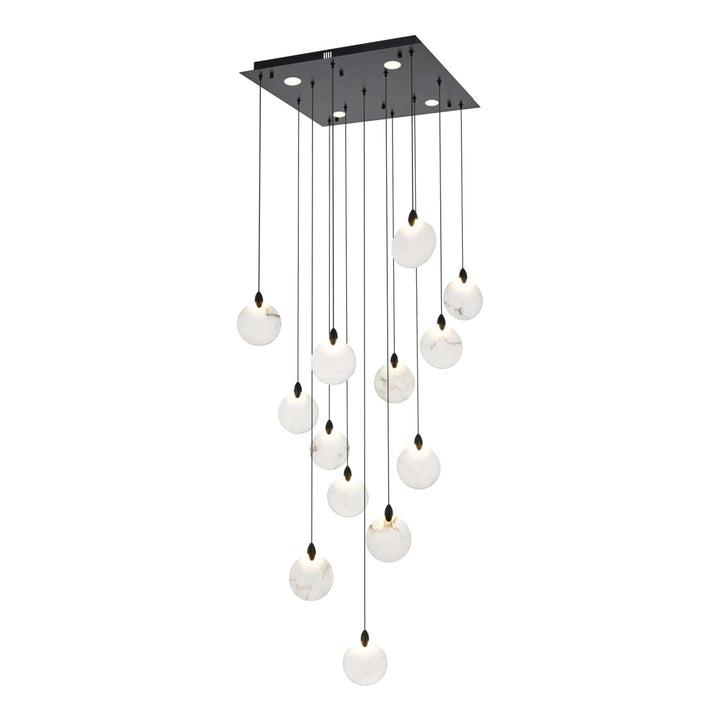 Avery Crystal Pendant in Black by Elegant
