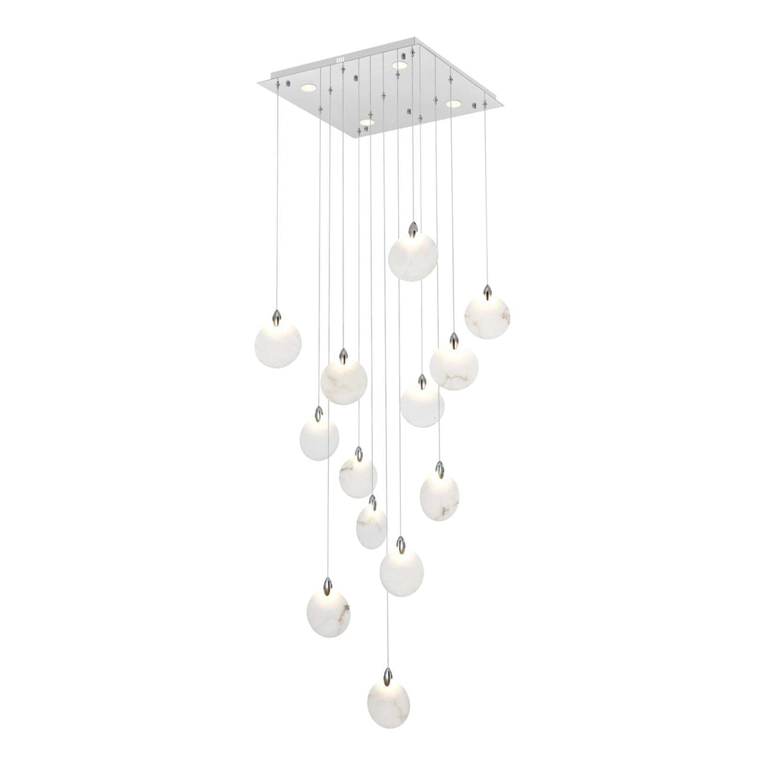 Avery Crystal Pendant in Chrome by Elegant