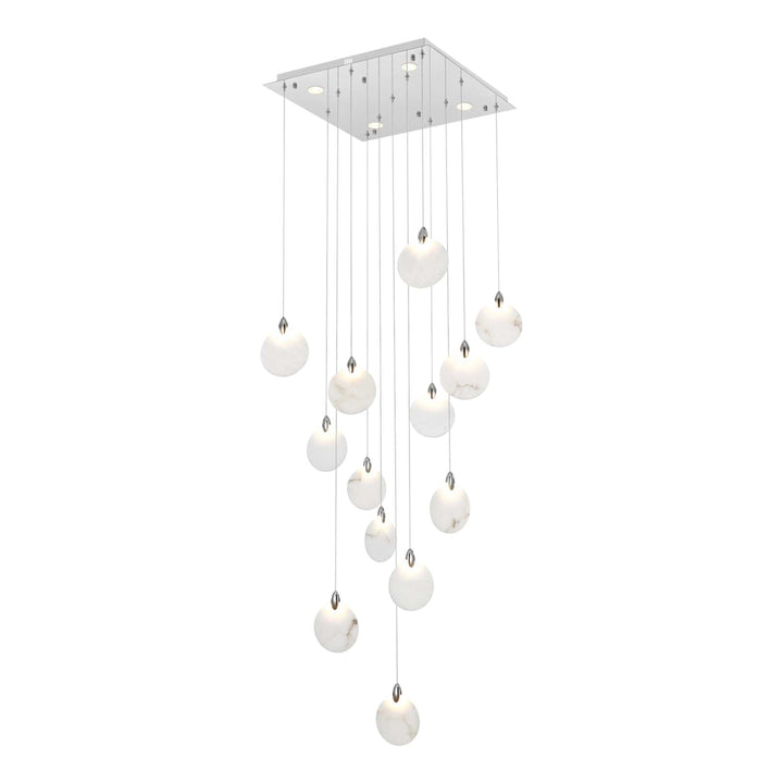 Avery Crystal Pendant in Chrome by Elegant