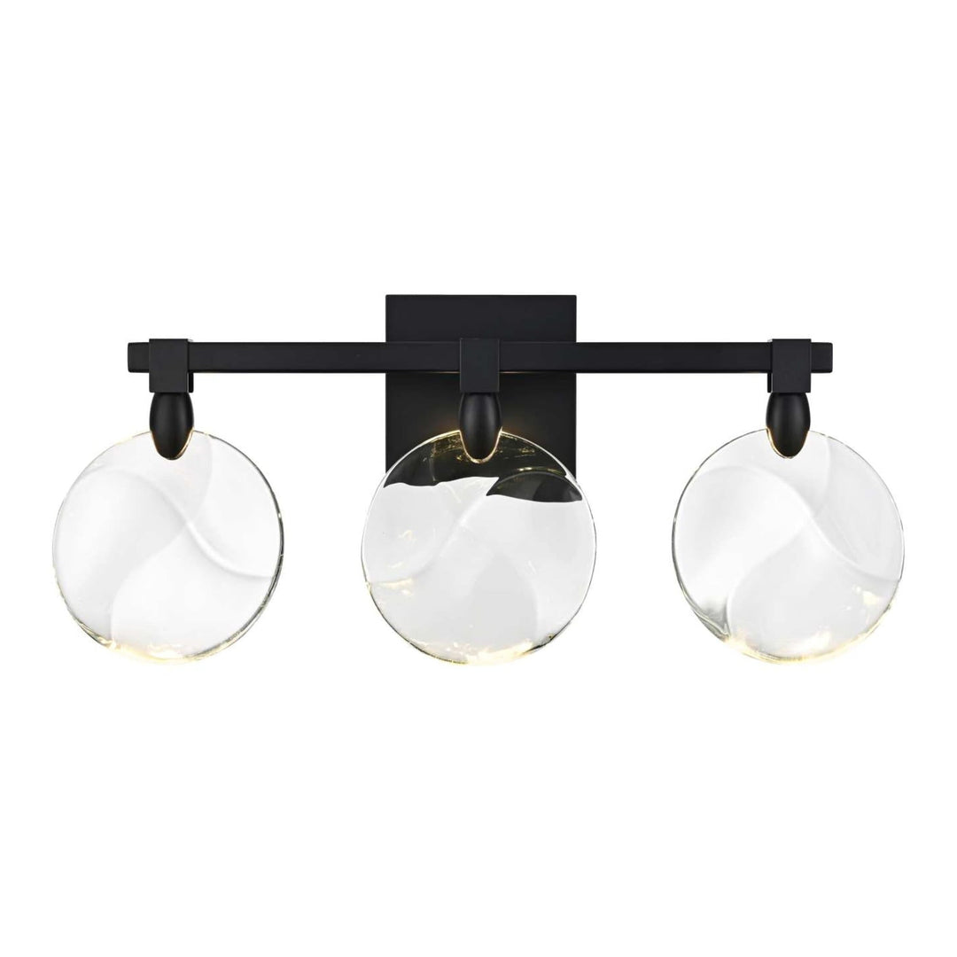 Avery Crystal Wall Sconce in Black by Elegant