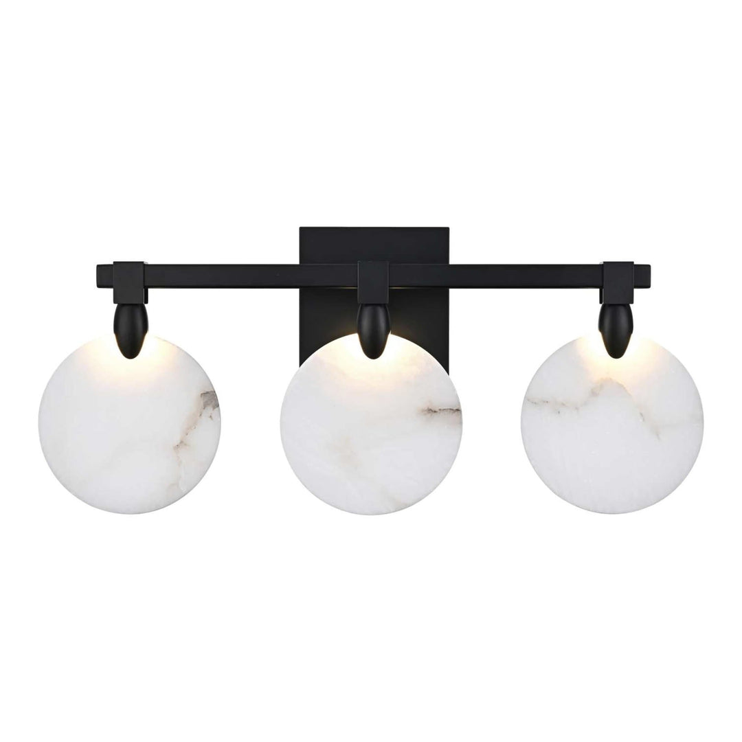 Avery Crystal Wall Sconce in Black by Elegant