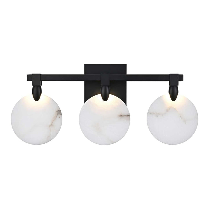 Avery Crystal Wall Sconce in Black by Elegant