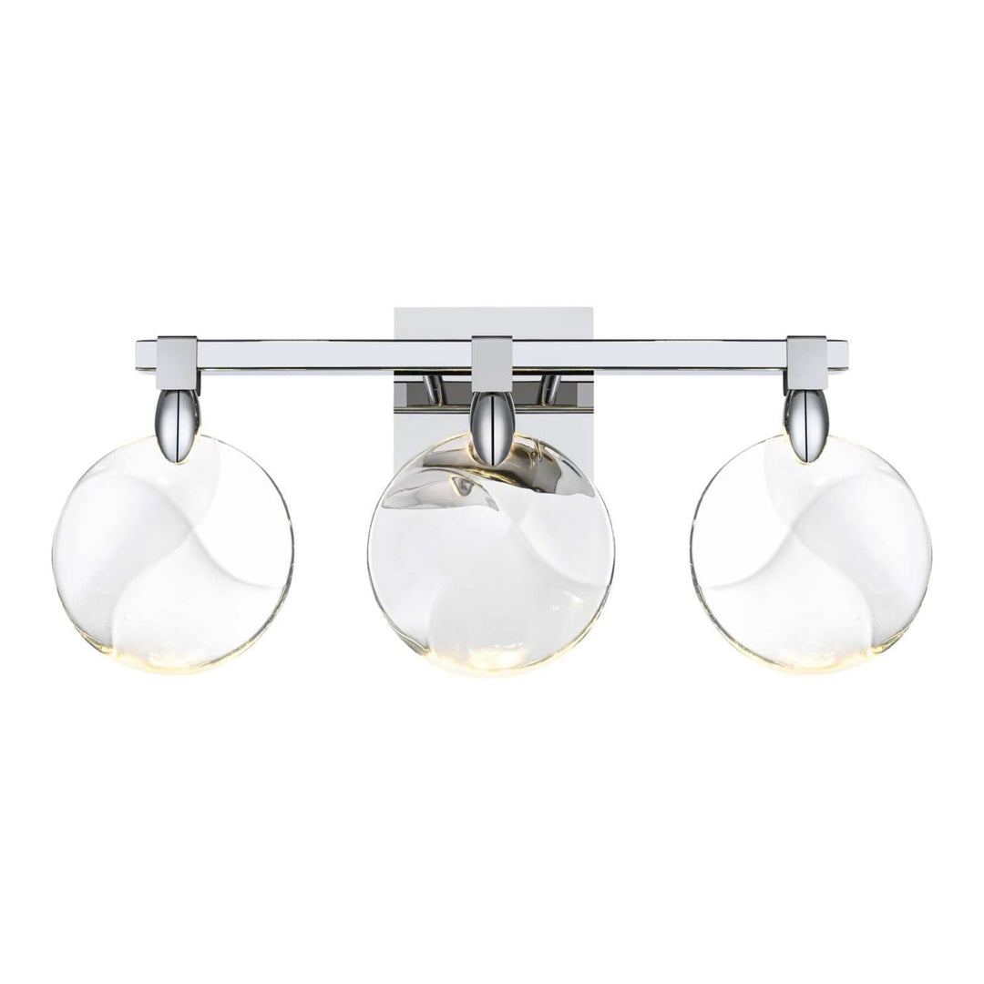 Avery Crystal Wall Sconce in Chrome by Elegant