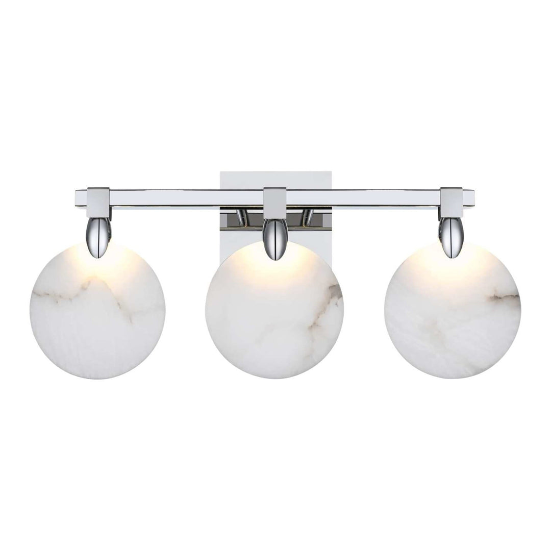 Avery Crystal Wall Sconce in Chrome by Elegant