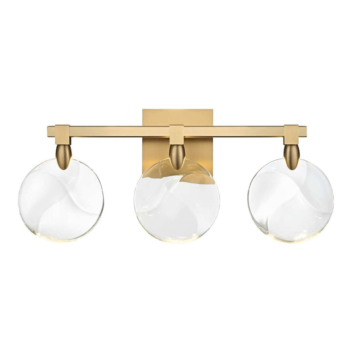 Avery Crystal Wall Sconce in Satin Gold by Elegant