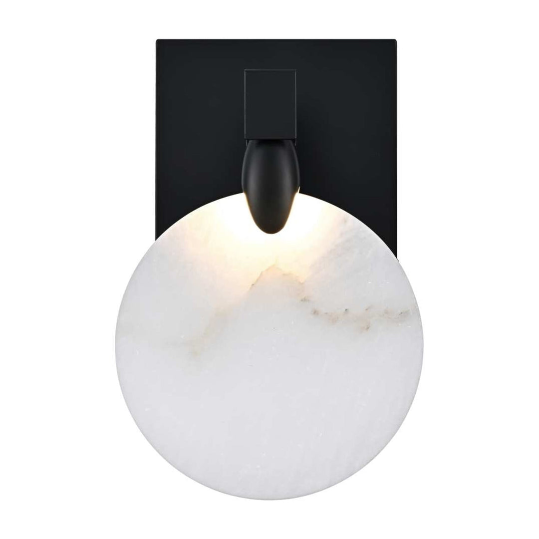 Avery Crystal Wall Sconce in Black by Elegant