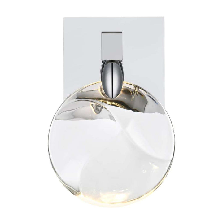 Avery Crystal Wall Sconce in Chrome by Elegant