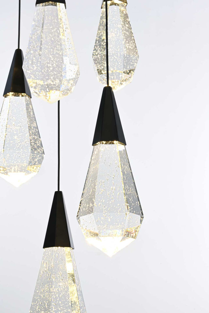 Amora Crystal Chandelier by Elegant - view 3