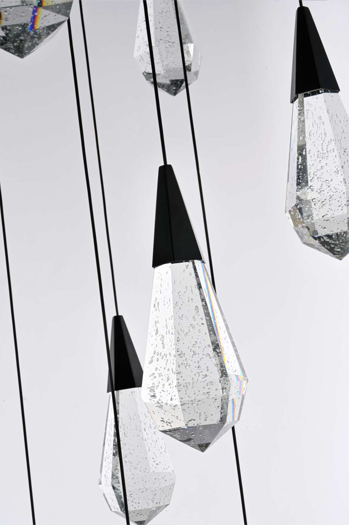 Amora Crystal Chandelier by Elegant - view 4