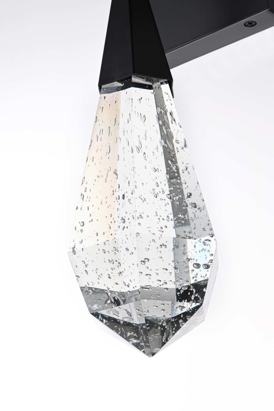 Amora Crystal Wall Sconce by Elegant - view 3