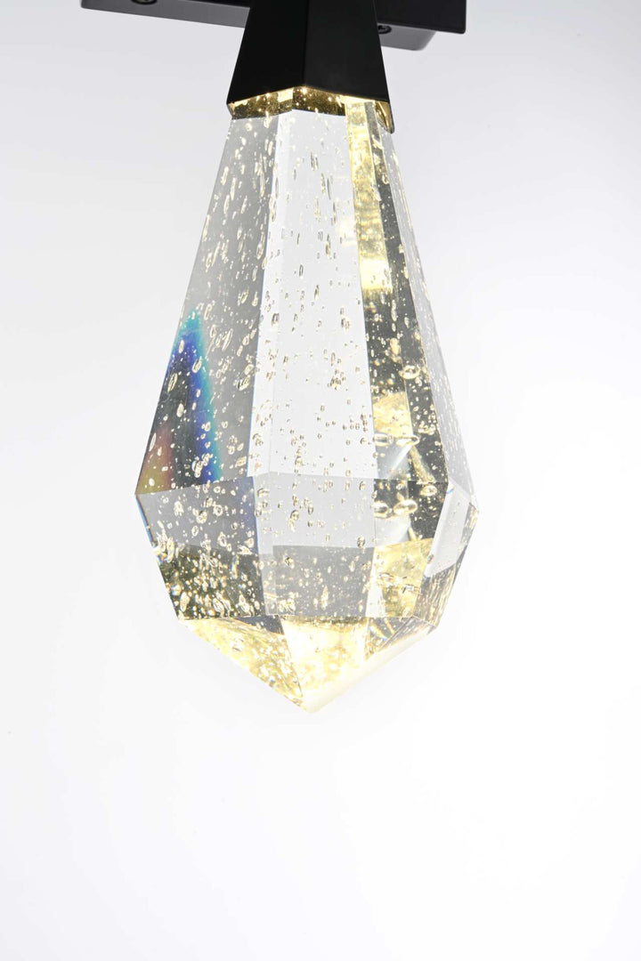 Amora Crystal Wall Sconce by Elegant - view 4