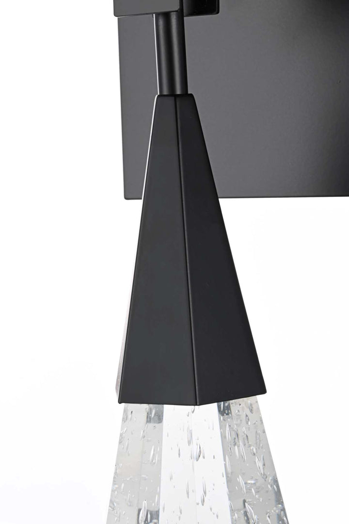 Amora Crystal Wall Sconce by Elegant - view 5