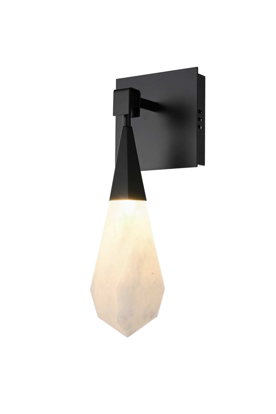 Amora Crystal Wall Sconce by Elegant - view 8