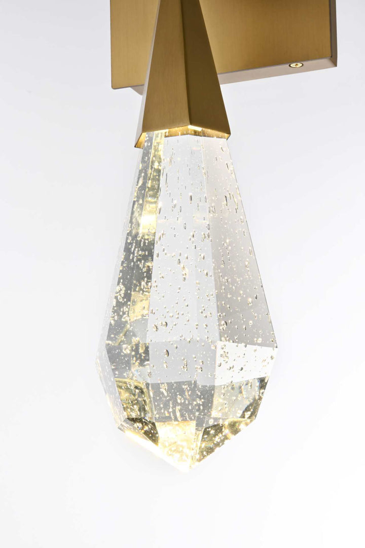 Amora Crystal Wall Sconce by Elegant - view 28