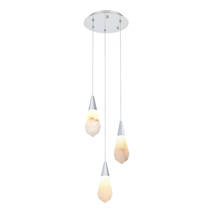 Amora Crystal Pendant in Chrome by Elegant