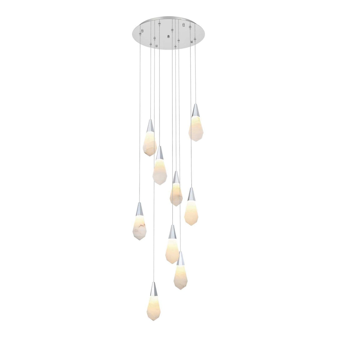 Amora Crystal Pendant in Chrome by Elegant
