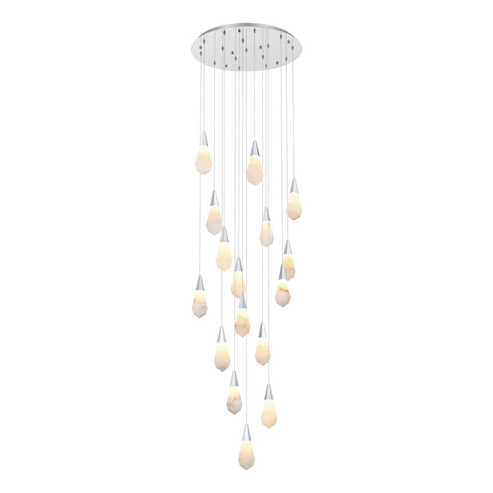 Amora Crystal Pendant in Chrome by Elegant