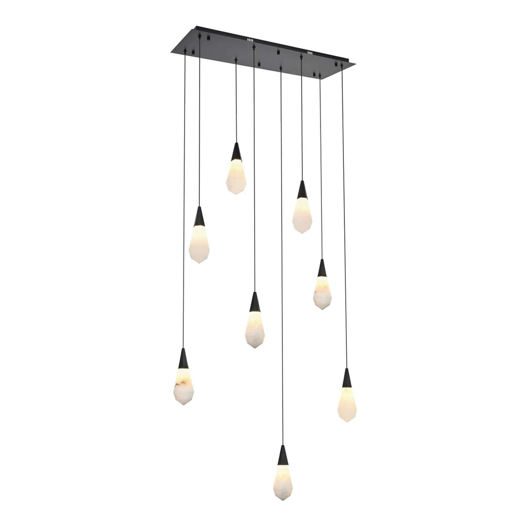 Amora Crystal Pendant in Black by Elegant