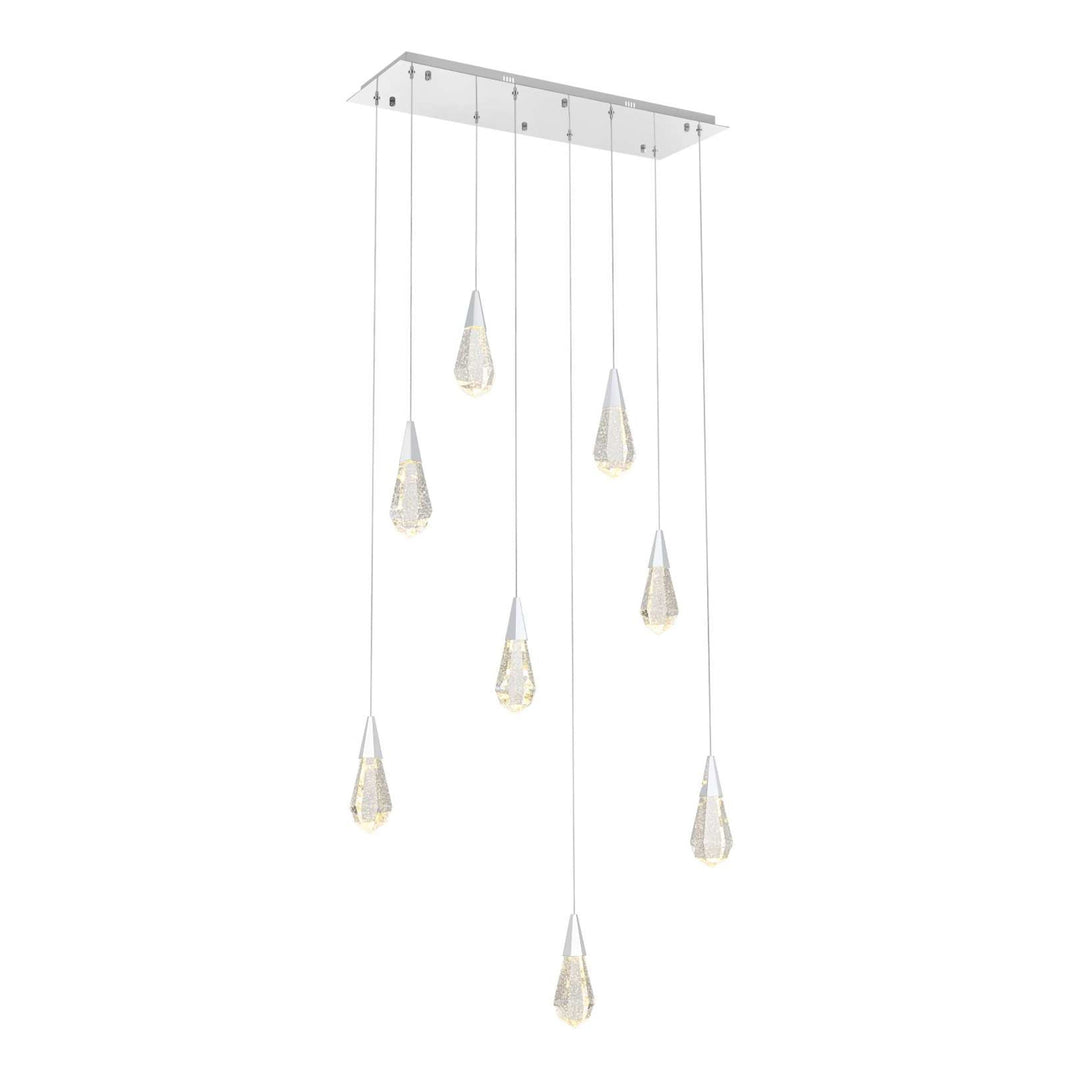Amora Crystal Pendant in Chrome by Elegant