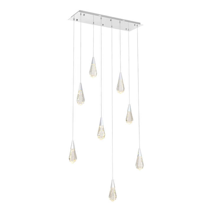 Amora Crystal Pendant in Chrome by Elegant