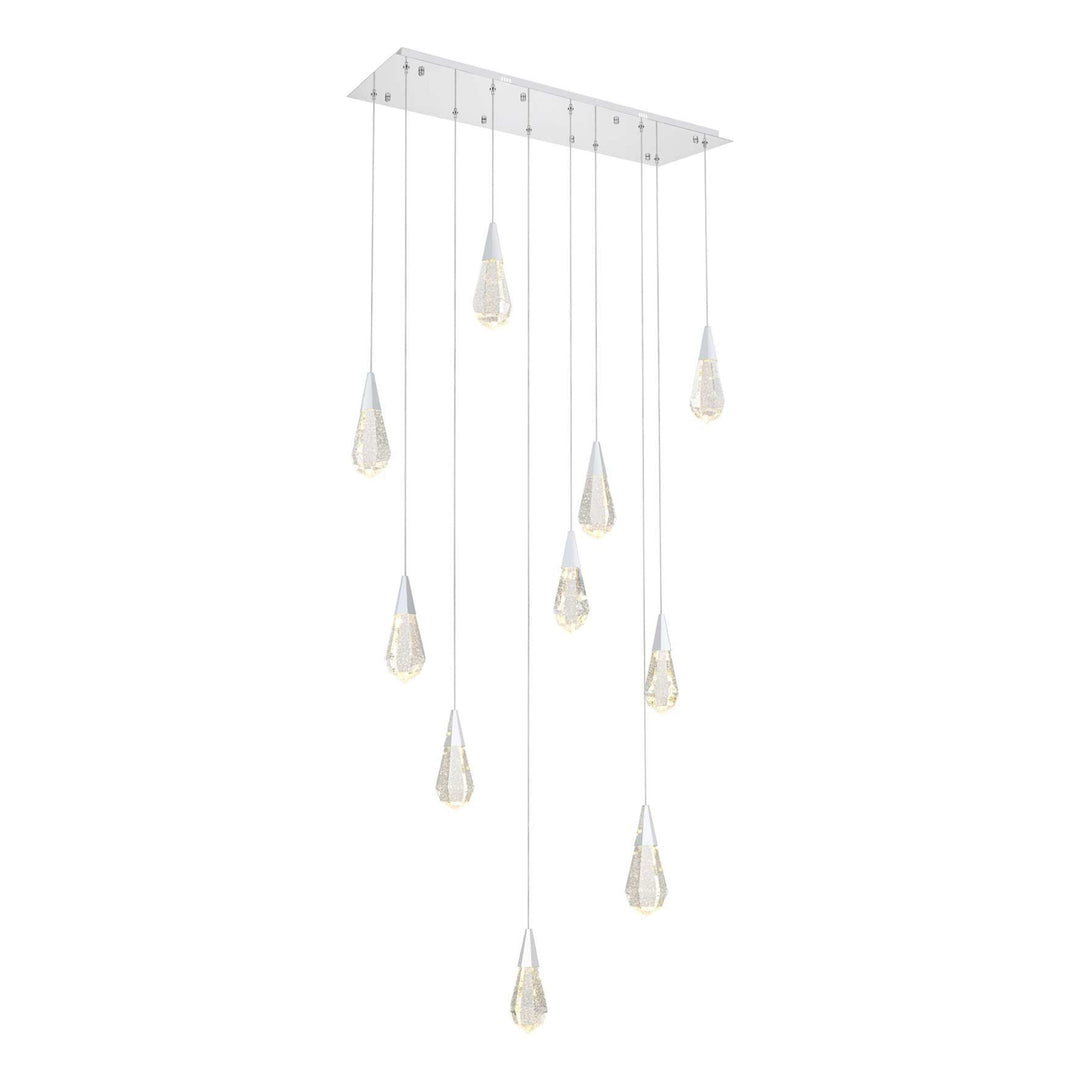Amora Crystal Pendant in Chrome by Elegant