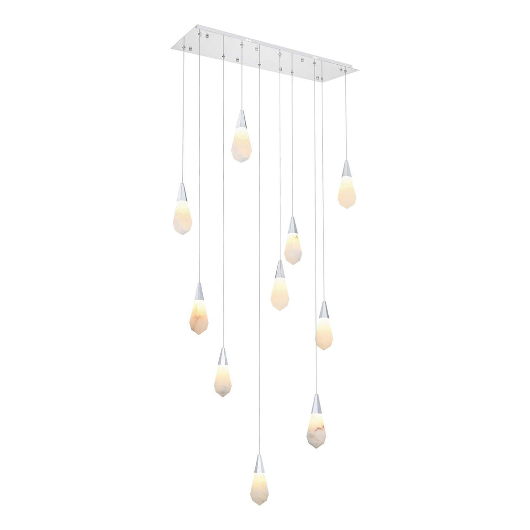Amora Crystal Pendant in Chrome by Elegant