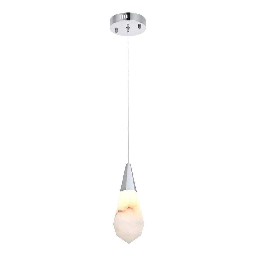 Amora Crystal Pendant in Chrome by Elegant