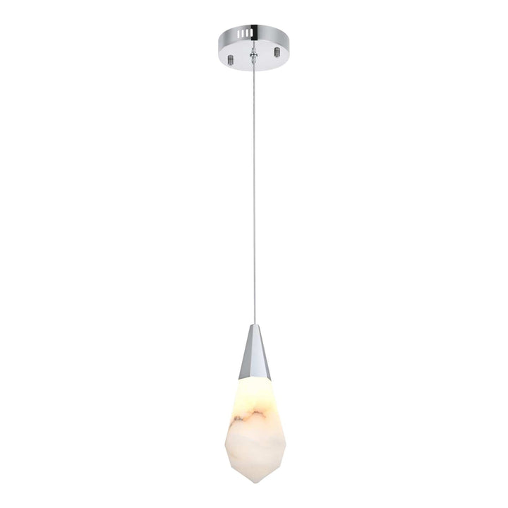 Amora Crystal Pendant in Chrome by Elegant