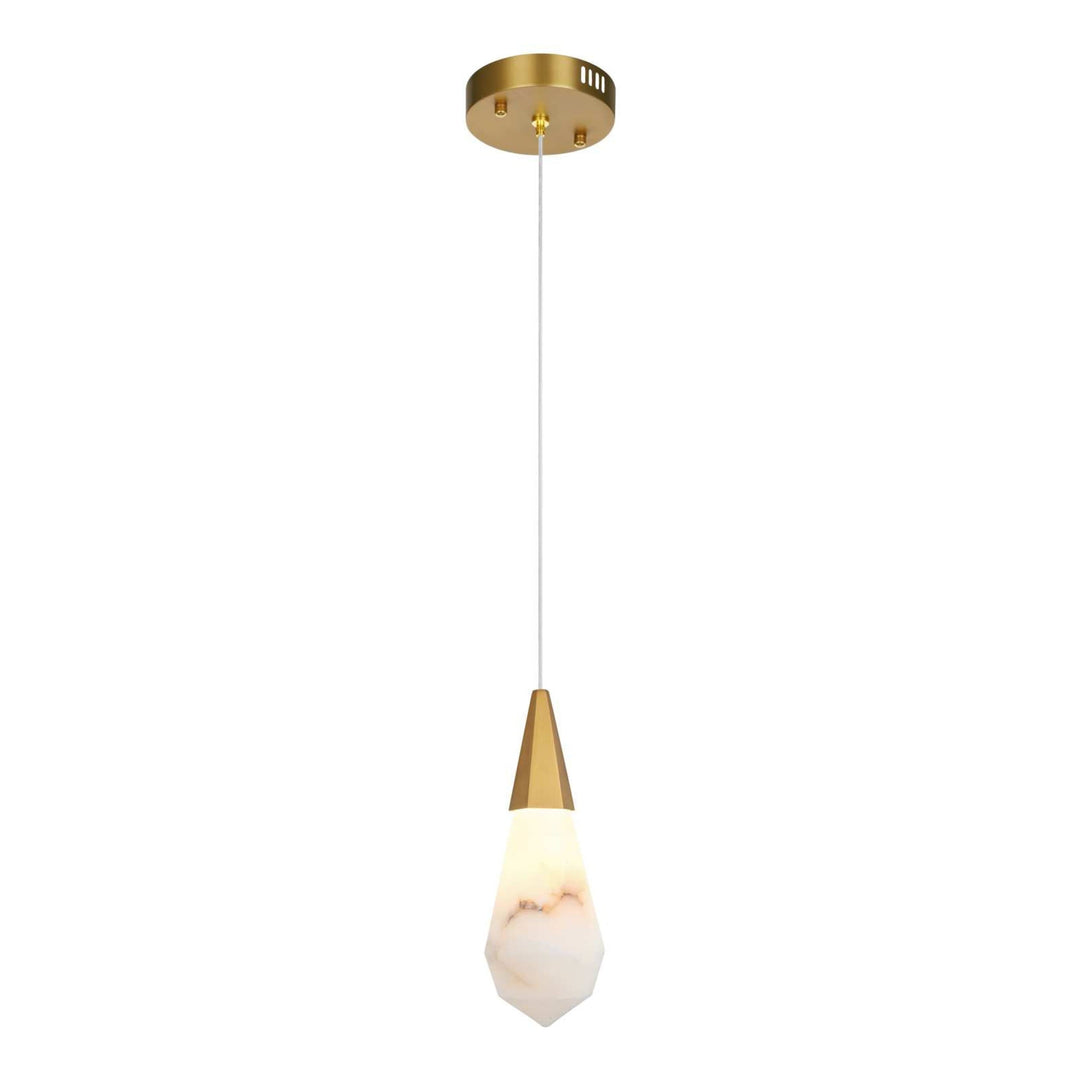 Amora Crystal Pendant in Satin Gold by Elegant