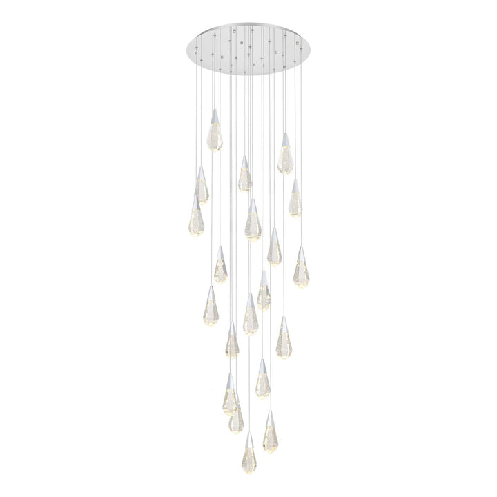 Amora Crystal Chandelier in Chrome by Elegant