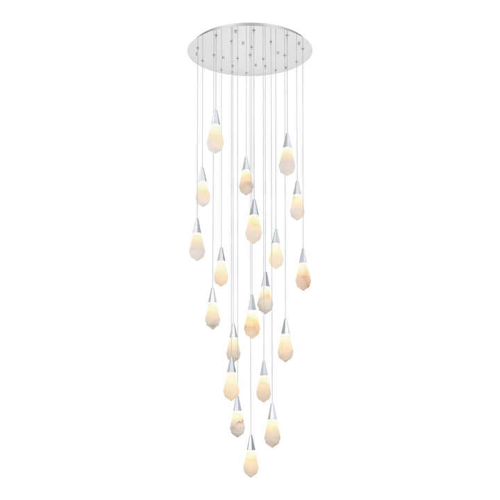 Amora Crystal Chandelier in Chrome by Elegant