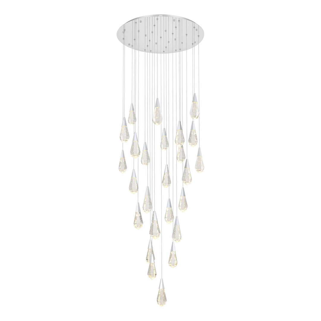 Amora Crystal Chandelier in Chrome by Elegant