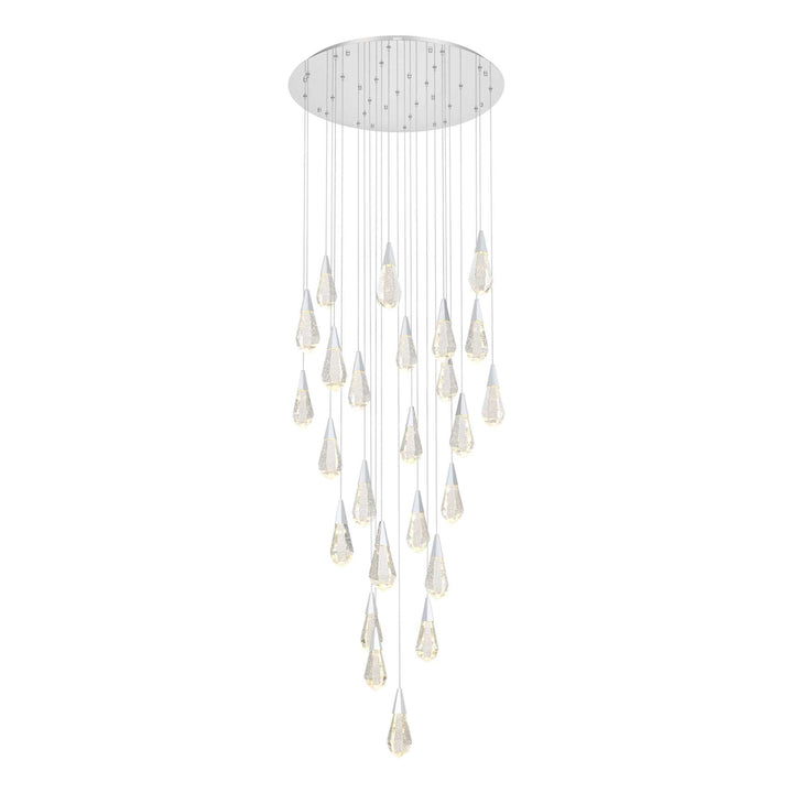 Amora Crystal Chandelier in Chrome by Elegant