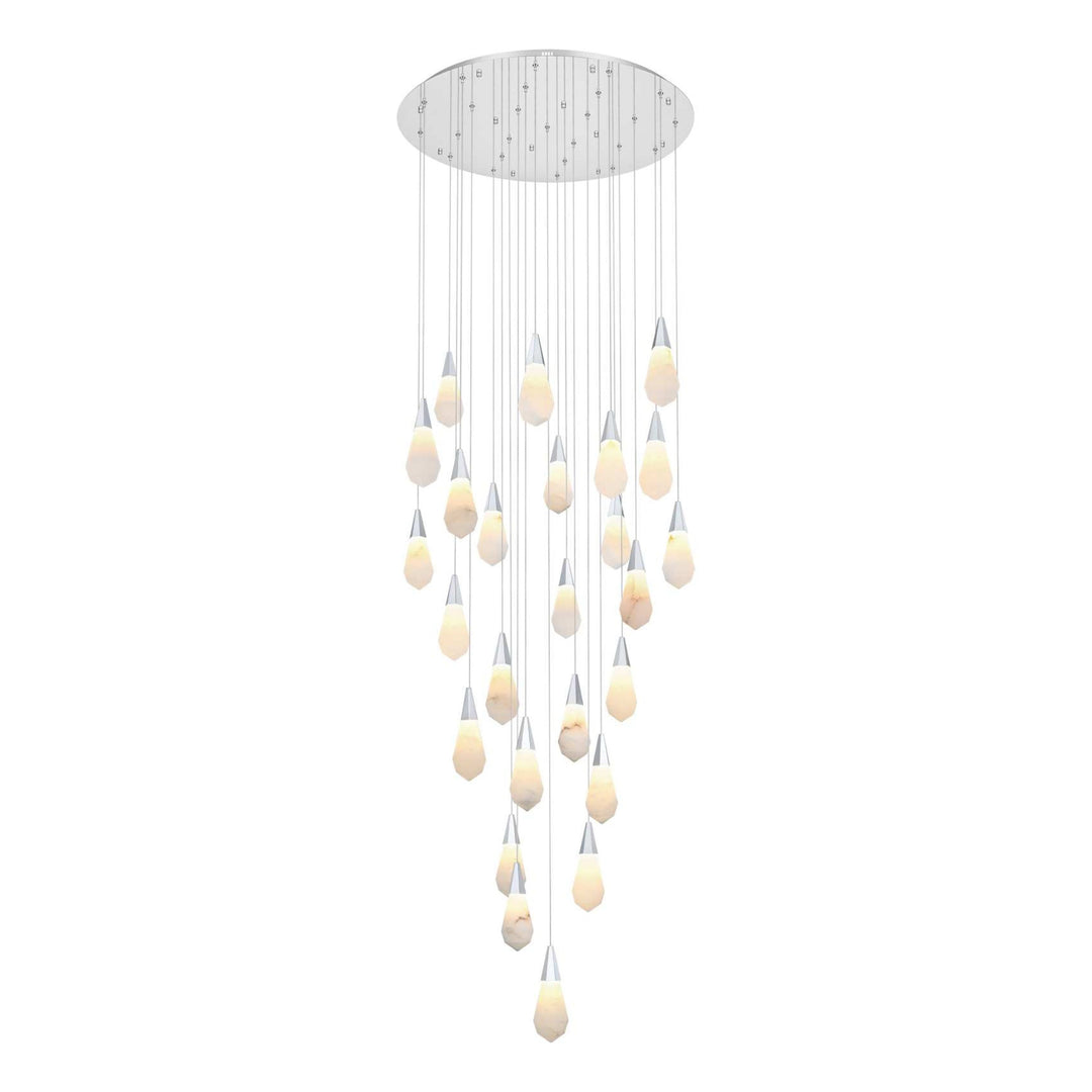 Amora Crystal Chandelier in Chrome by Elegant