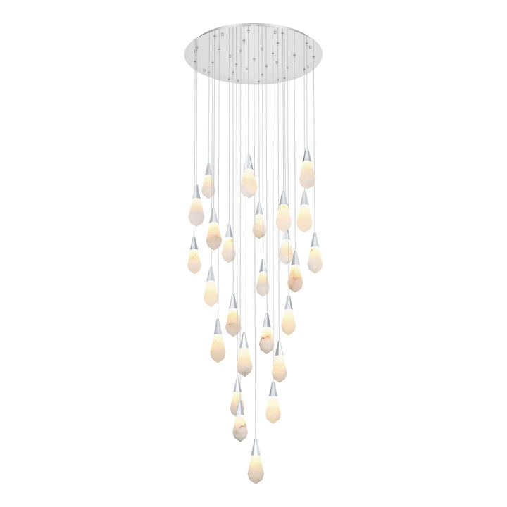 Amora Crystal Chandelier in Chrome by Elegant