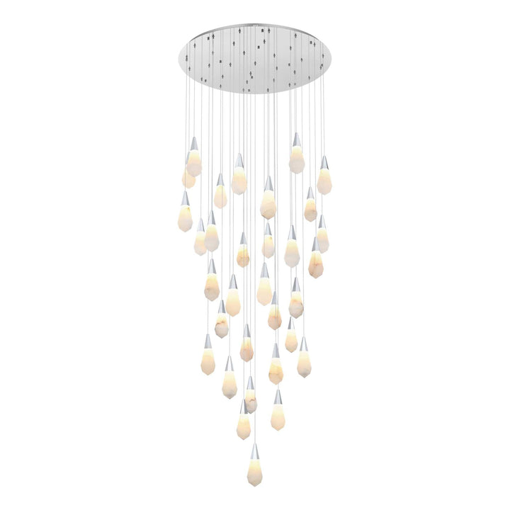 Amora Crystal Chandelier in Chrome by Elegant