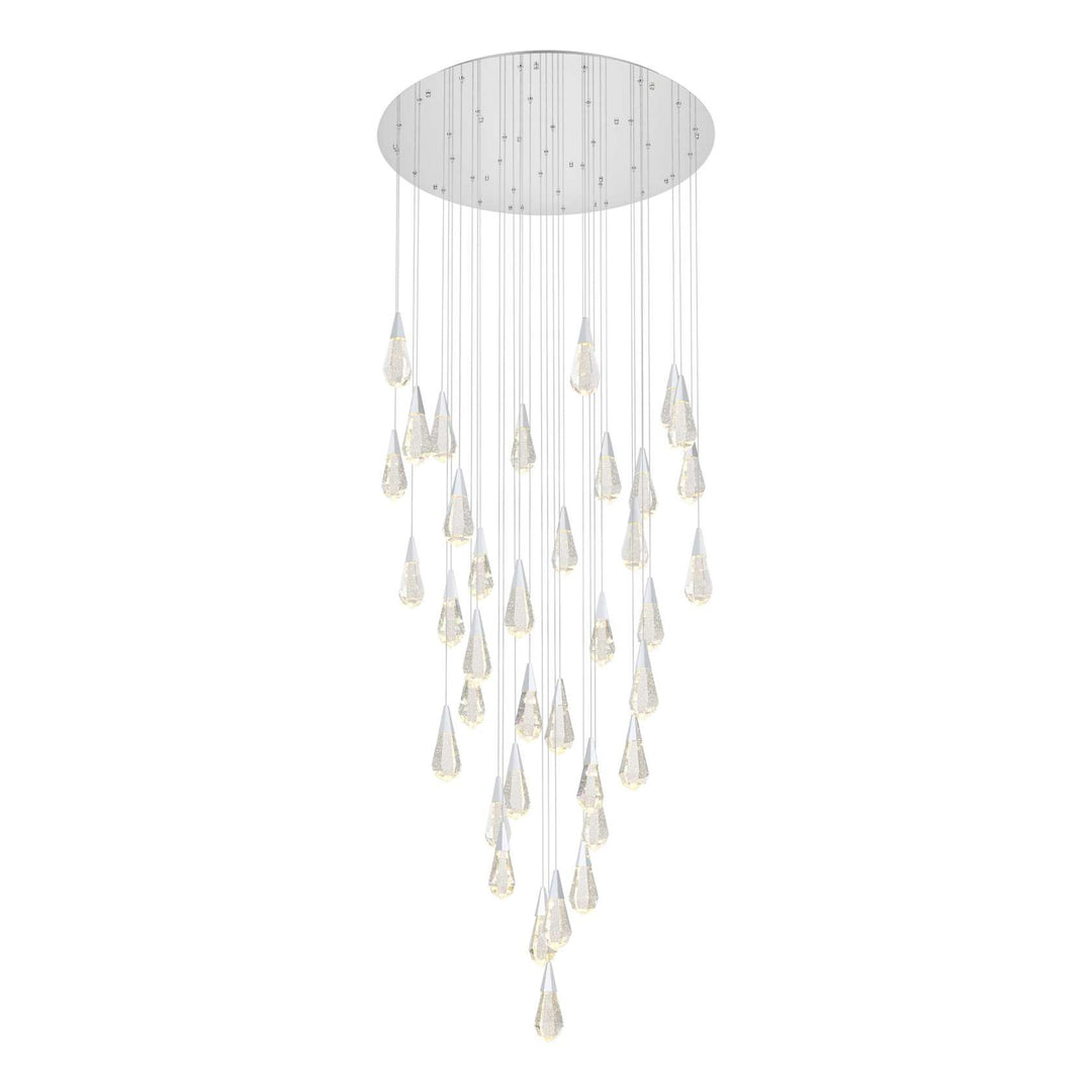 Amora Crystal Chandelier in Chrome by Elegant