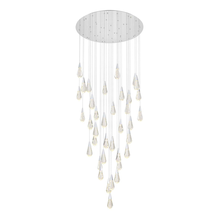Amora Crystal Chandelier in Chrome by Elegant
