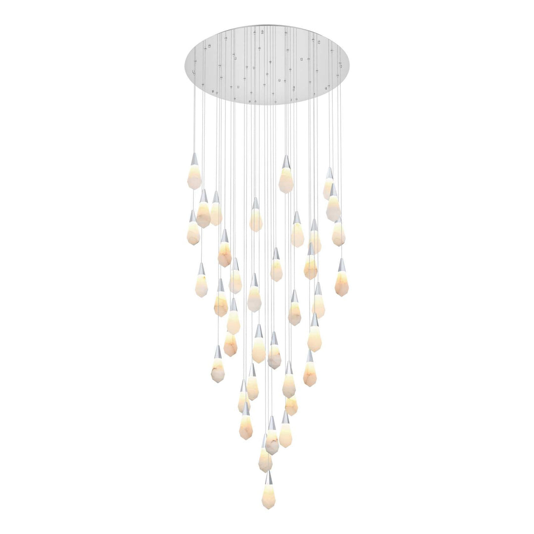 Amora Crystal Chandelier in Chrome by Elegant