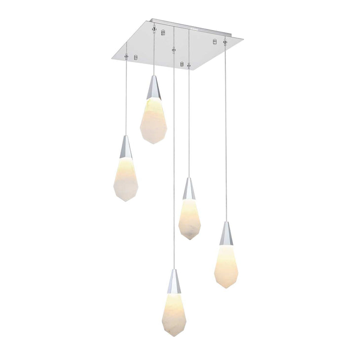 Amora Crystal Pendant in Chrome by Elegant