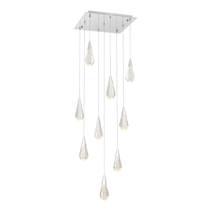 Amora Crystal Pendant in Chrome by Elegant