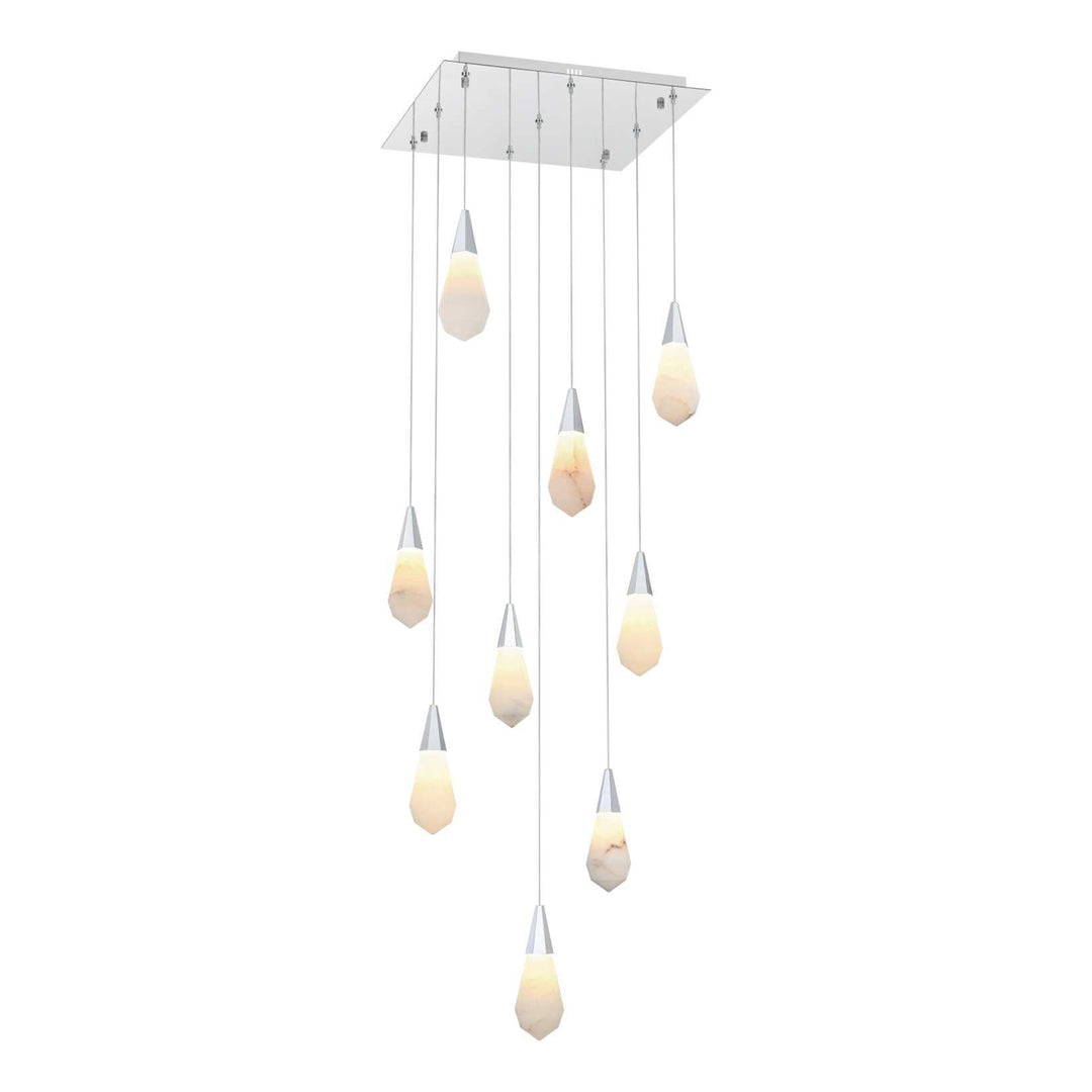 Amora Crystal Pendant in Chrome by Elegant