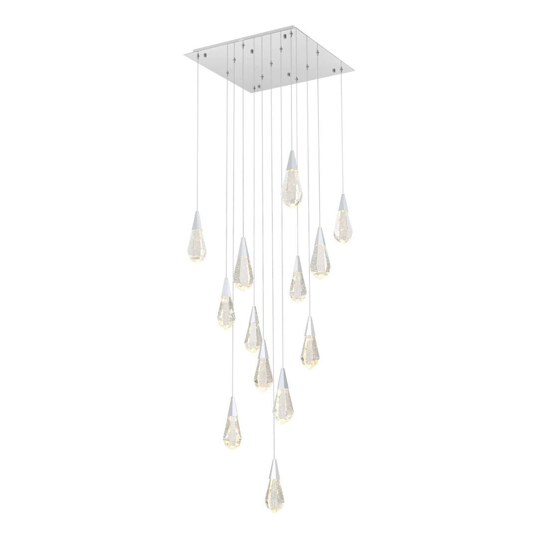 Amora Crystal Pendant in Chrome by Elegant