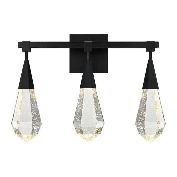 Amora Crystal Wall Sconce in Black by Elegant