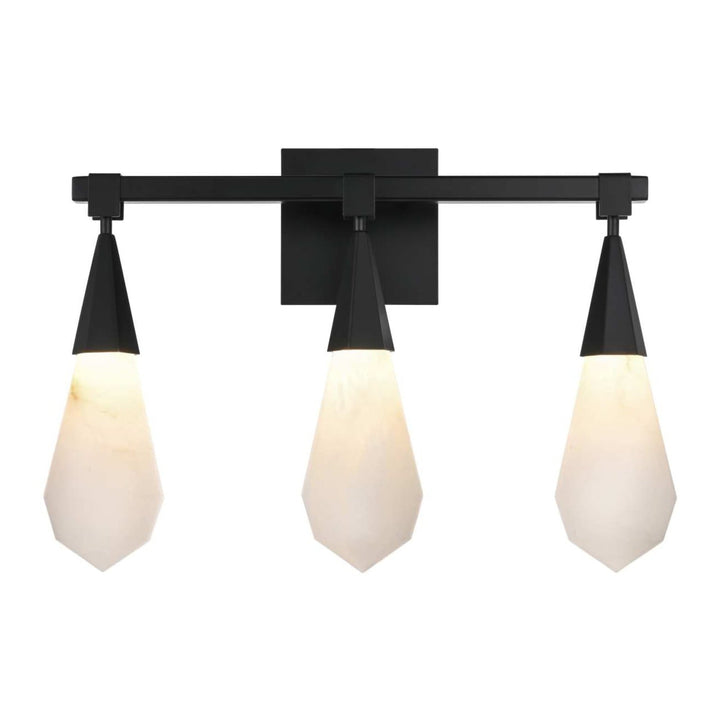 Amora Crystal Wall Sconce in Black by Elegant