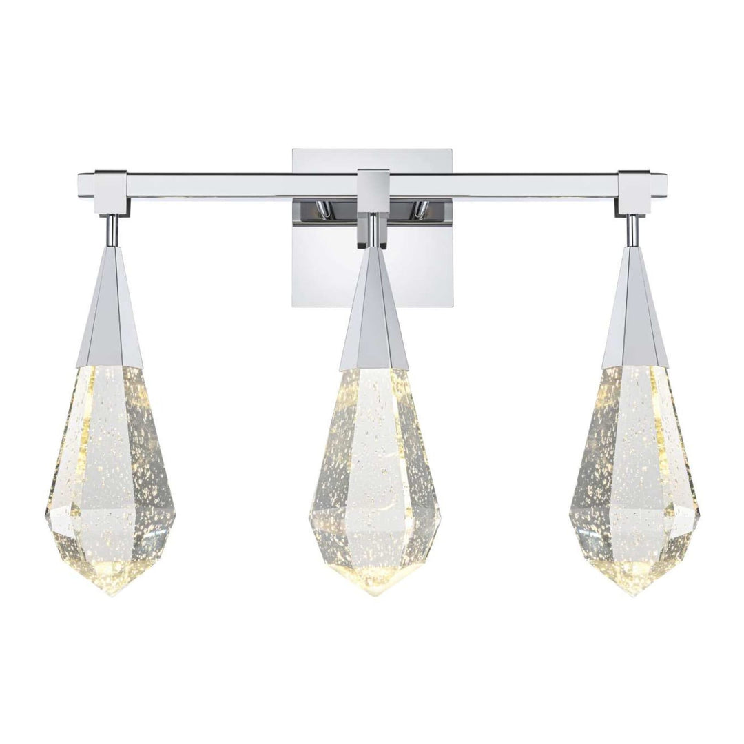 Amora Crystal Wall Sconce in Chrome by Elegant