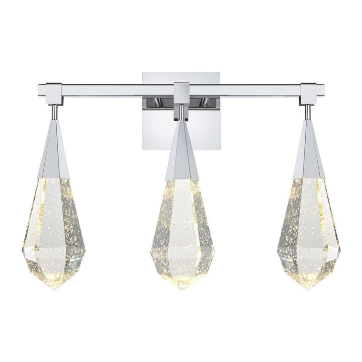 Amora Crystal Wall Sconce in Chrome by Elegant
