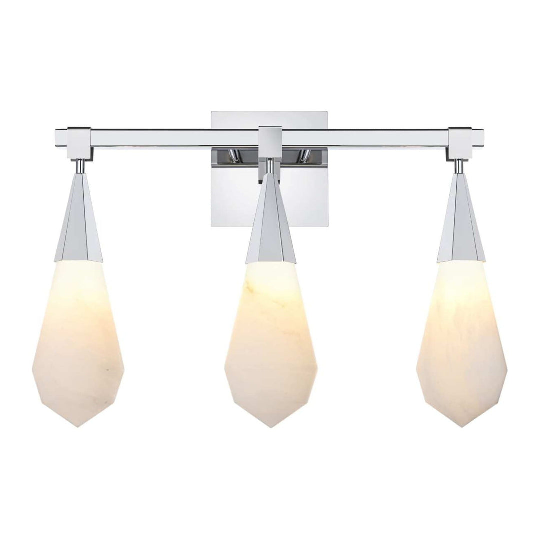 Amora Crystal Wall Sconce in Chrome by Elegant