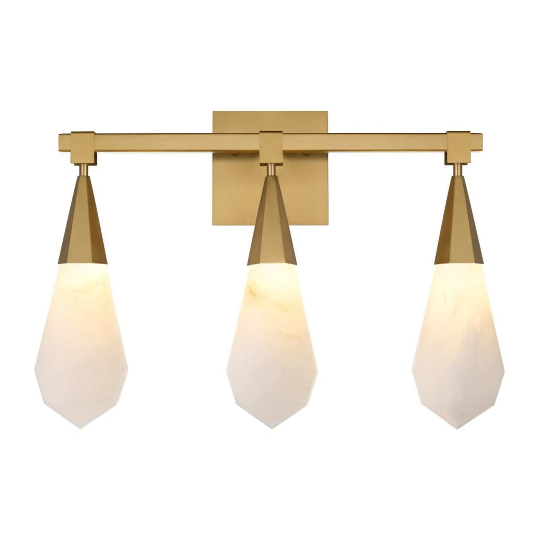 Amora Crystal Wall Sconce in Satin Gold by Elegant